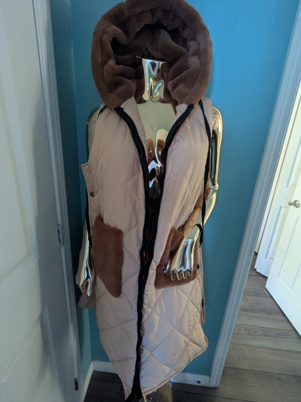 Rachel Roy Quilted Sleeveless Vest